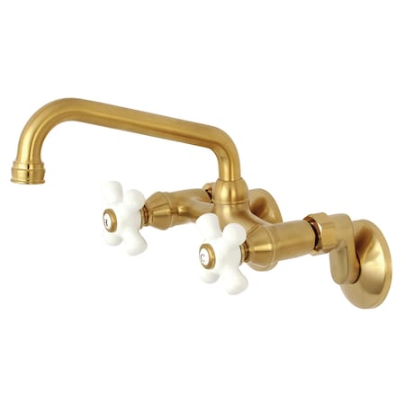 Kingston Brass KS613SB 2-Handle Wall Mount Kitchen Faucet KS613SB